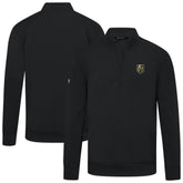 Vegas Golden Knights Levelwear Upright Tri-Blend Quarter-Zip Pullover - Black | NHL on sale