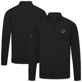 San Jose Sharks Levelwear Upright Tri-Blend Quarter-Zip Pullover - Black | NHL online