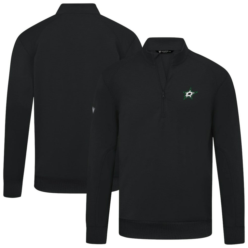 Dallas Stars Levelwear Upright Tri-Blend Quarter-Zip Pullover - Black | NHL sale