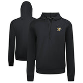 Pittsburgh Penguins Levelwear Technic Quarter-Zip Pullover Hoodie - Black | NHL Clearance