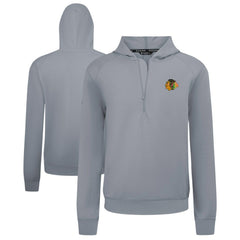 Chicago Blackhawks Levelwear Technic Quarter-Zip Pullover Hoodie - Gray | NHL near me