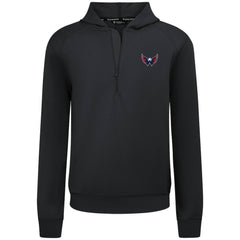 Washington Capitals Levelwear Technic Quarter-Zip Pullover Hoodie - Black | NHL Lifestyle