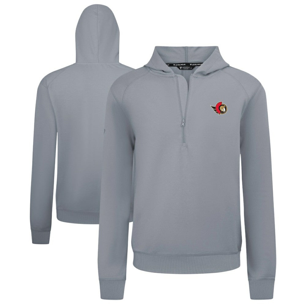 Ottawa Senators Levelwear Technic Quarter-Zip Pullover Hoodie - Gray | NHL discount