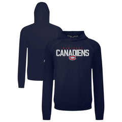 Montreal Canadiens Levelwear Mandate Carve Tri-Blend Pullover Hoodie - Navy | NHL sale