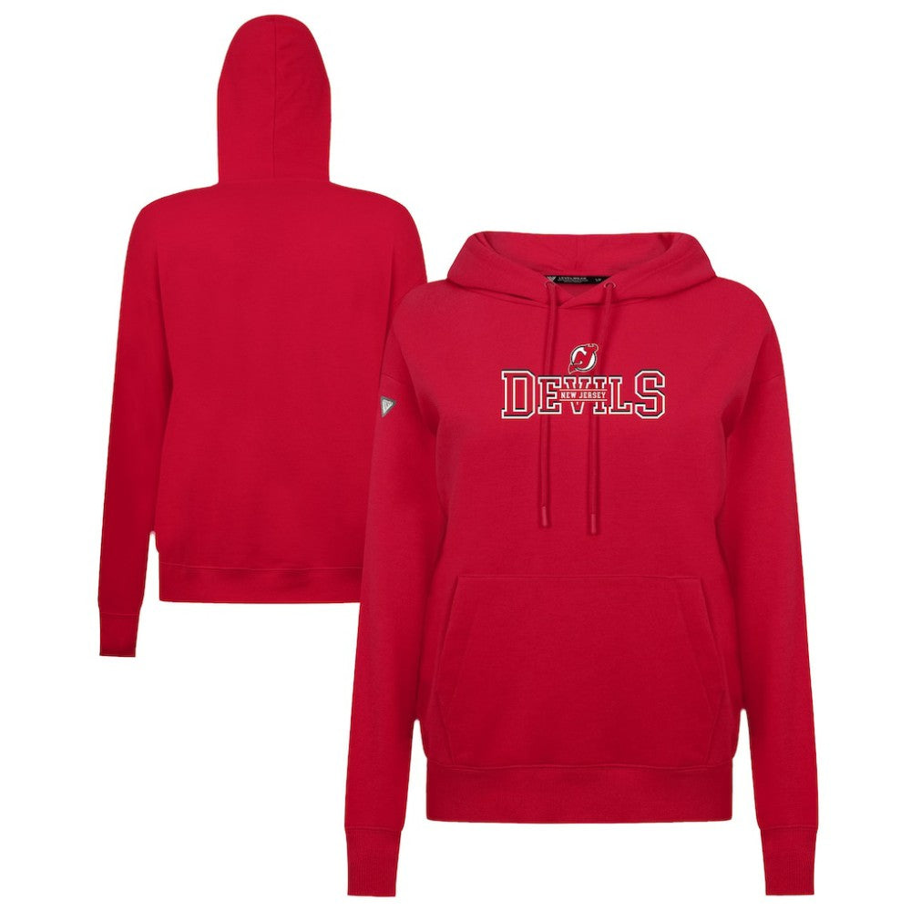 New Jersey Devils Levelwear Women's Adorn Journey Pullover Hoodie - Red | NHL on sale