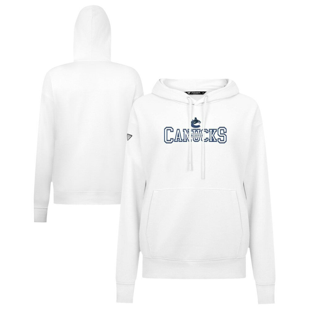 Vancouver Canucks Levelwear Women's Adorn Journey Pullover Hoodie - White | NHL sale