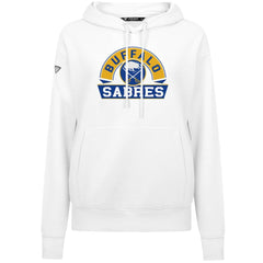 Buffalo Sabres Levelwear Women's Adorn Banner Arch Pullover Hoodie - White | NHL discount