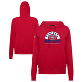Montreal Canadiens Levelwear Women's Adorn Banner Arch Pullover Hoodie - Red | NHL Clearance