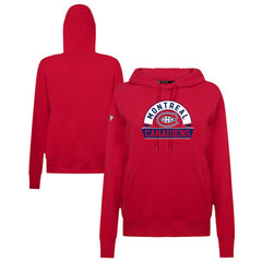 Montreal Canadiens Levelwear Women's Adorn Banner Arch Pullover Hoodie - Red | NHL Clearance