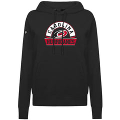 Carolina Hurricanes Levelwear Women's Adorn Banner Arch Pullover Hoodie - Black | NHL Clearance