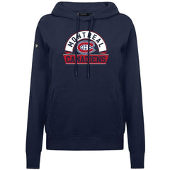 Montreal Canadiens Levelwear Women's Adorn Banner Arch Pullover Hoodie - Navy | NHL discount