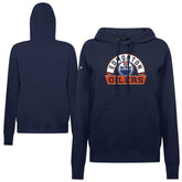 Edmonton Oilers Levelwear Women's Adorn Banner Arch Pullover Hoodie - Navy | NHL discount