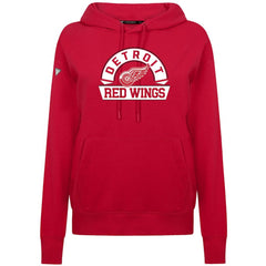 Detroit Red Wings Levelwear Women's Adorn Banner Arch Pullover Hoodie - Red | NHL Clearance