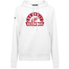 Detroit Red Wings Levelwear Women's Adorn Banner Arch Pullover Hoodie - White | NHL Lifestyle