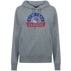 New York Rangers Levelwear Women's Adorn Banner Arch Pullover Hoodie - Gray | NHL online