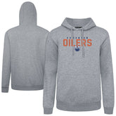 Edmonton Oilers Levelwear Podium Carve Pullover Hoodie - Gray | NHL near me