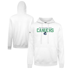 Vancouver Canucks Levelwear Podium Carve Pullover Hoodie - White | NHL Clearance