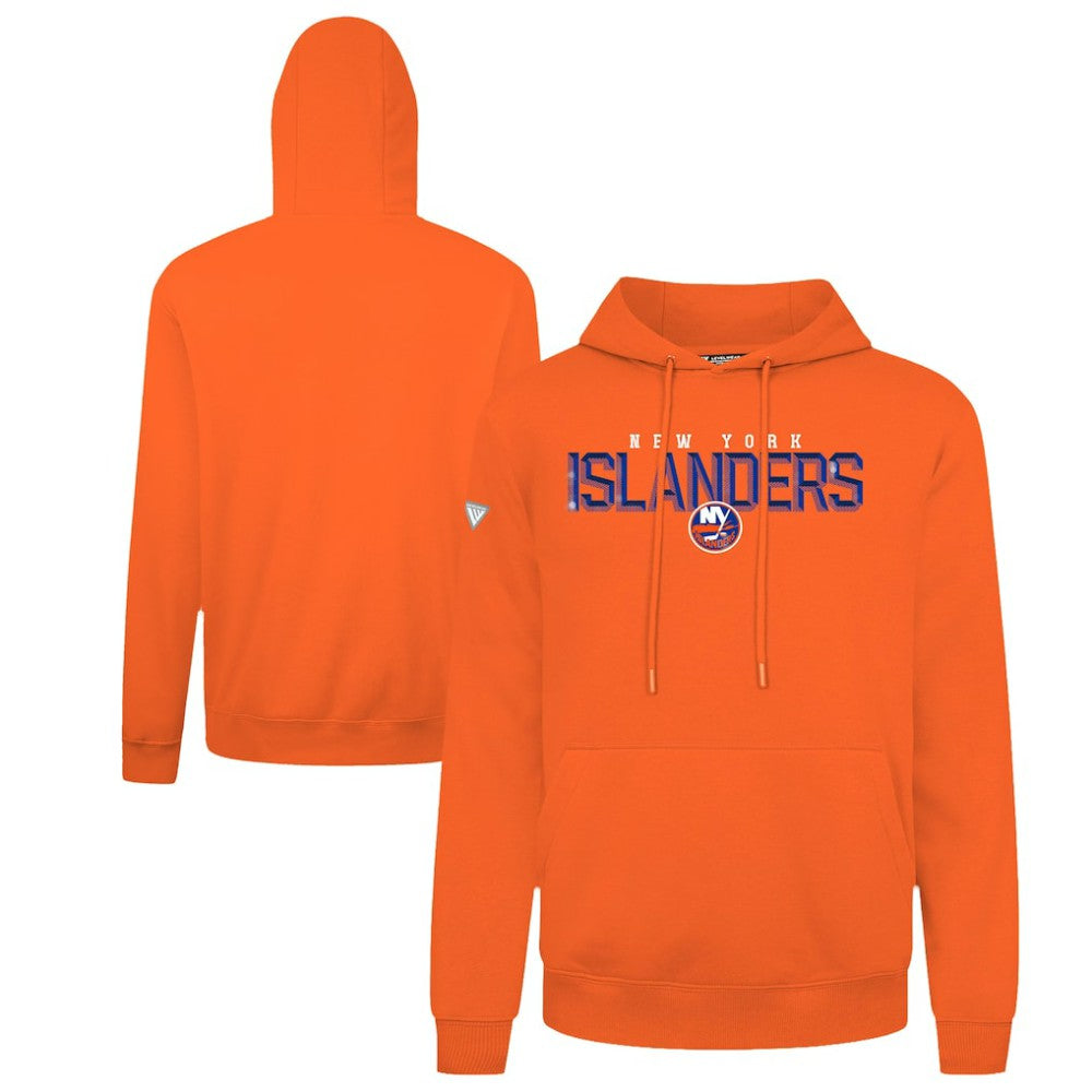New York Islanders Levelwear Podium Carve Pullover Hoodie - Orange | NHL discount
