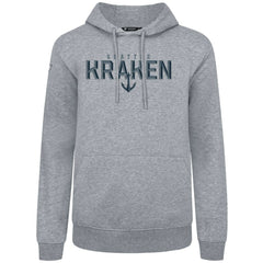 Seattle Kraken Levelwear Podium Carve Pullover Hoodie - Gray | NHL Clearance