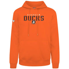 Anaheim Ducks Levelwear Podium Carve Pullover Hoodie - Orange | NHL Lifestyle