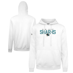 San Jose Sharks Levelwear Podium Carve Pullover Hoodie - White | NHL Clearance