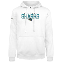San Jose Sharks Levelwear Podium Carve Pullover Hoodie - White | NHL Clearance