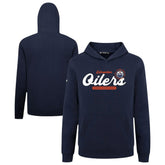Edmonton Oilers Levelwear Youth Podium Monument Pullover Hoodie - Navy | NHL on sale