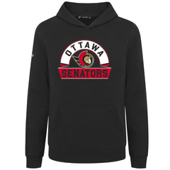 Ottawa Senators Levelwear Youth Podium Banner Arch Pullover Hoodie - Black | NHL on sale