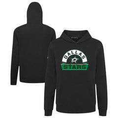 Dallas Stars Levelwear Youth Podium Banner Arch Pullover Hoodie - Black | NHL Lifestyle