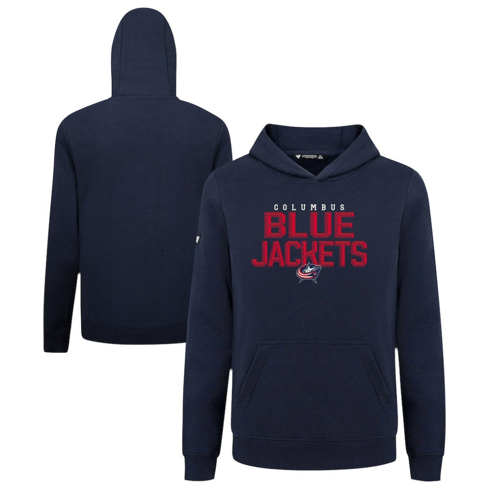 Columbus Blue Jackets Levelwear Youth Podium Carve Pullover Hoodie - Navy | NHL Lifestyle