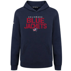 Columbus Blue Jackets Levelwear Youth Podium Carve Pullover Hoodie - Navy | NHL Lifestyle