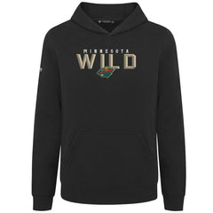 Minnesota Wild Levelwear Youth Podium Carve Pullover Hoodie - Black | NHL discount