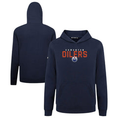 Edmonton Oilers Levelwear Youth Podium Carve Pullover Hoodie - Navy | NHL discount