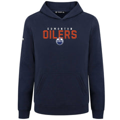 Edmonton Oilers Levelwear Youth Podium Carve Pullover Hoodie - Navy | NHL discount