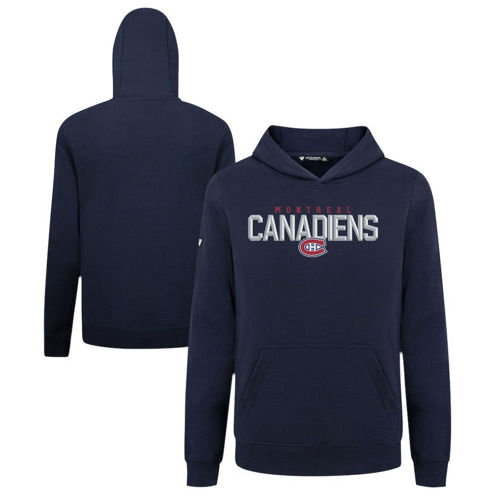 Montreal Canadiens Levelwear Youth Podium Carve Pullover Hoodie - Navy | NHL on sale