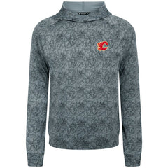 Calgary Flames Levelwear Albatross Raglan Pullover Hoodie - Gray | NHL Lifestyle
