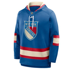 New York Rangers Fanatics 2026 NHL Winter Classic Lace Collar Hoodie - Blue | Fanatics Lifestyle
