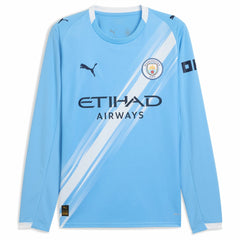 Puma - Manchester City 2025/26 Home Replica Long Sleeve Jersey - Sky Blue