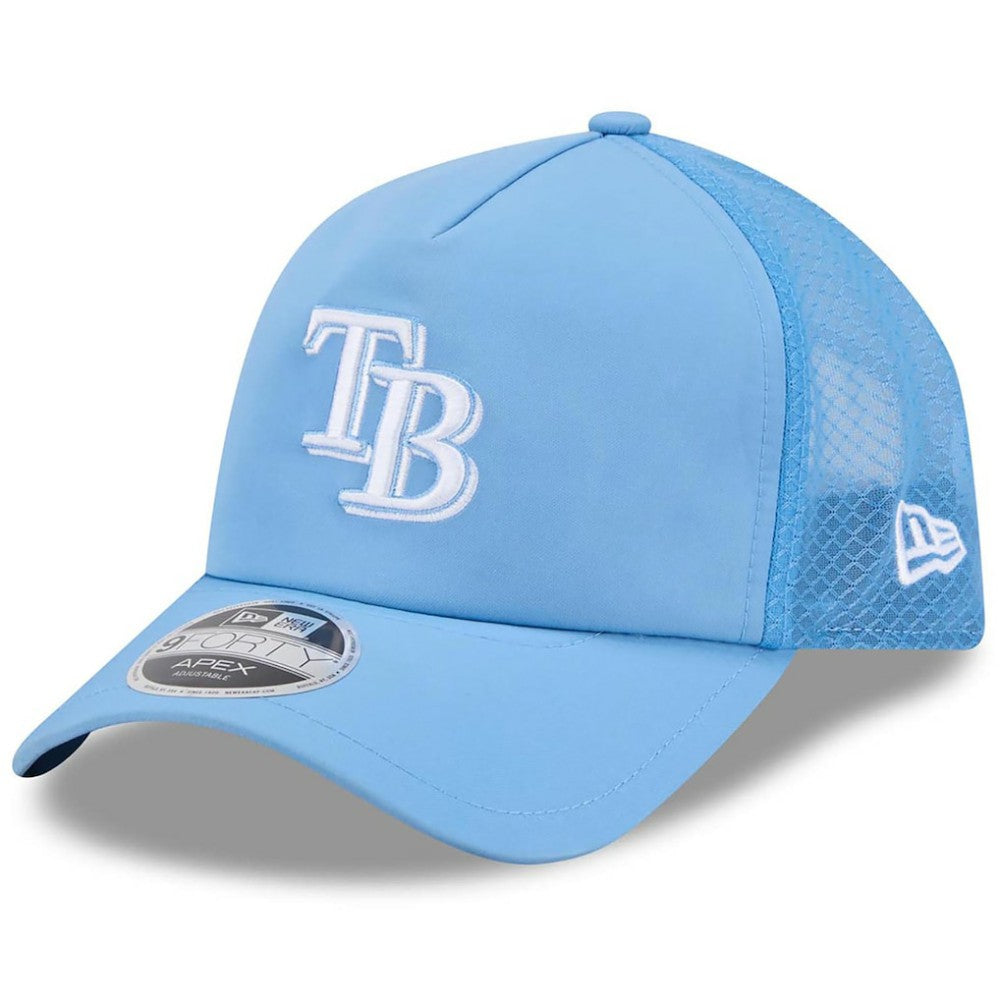 Tampa Bay Rays New Era 2026 Batting Practice Apex 9FORTY Adjustable Trucker Hat Sale