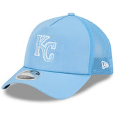 Kansas City Royals New Era 2026 Batting Practice Apex 9FORTY Adjustable Trucker Hat Online