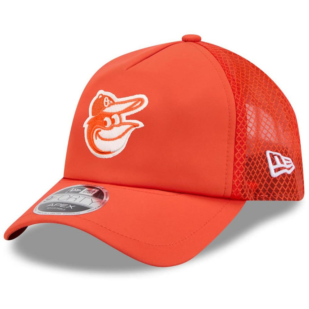 Baltimore Orioles New Era 2026 Batting Practice Apex 9FORTY Adjustable Trucker Hat Near Me
