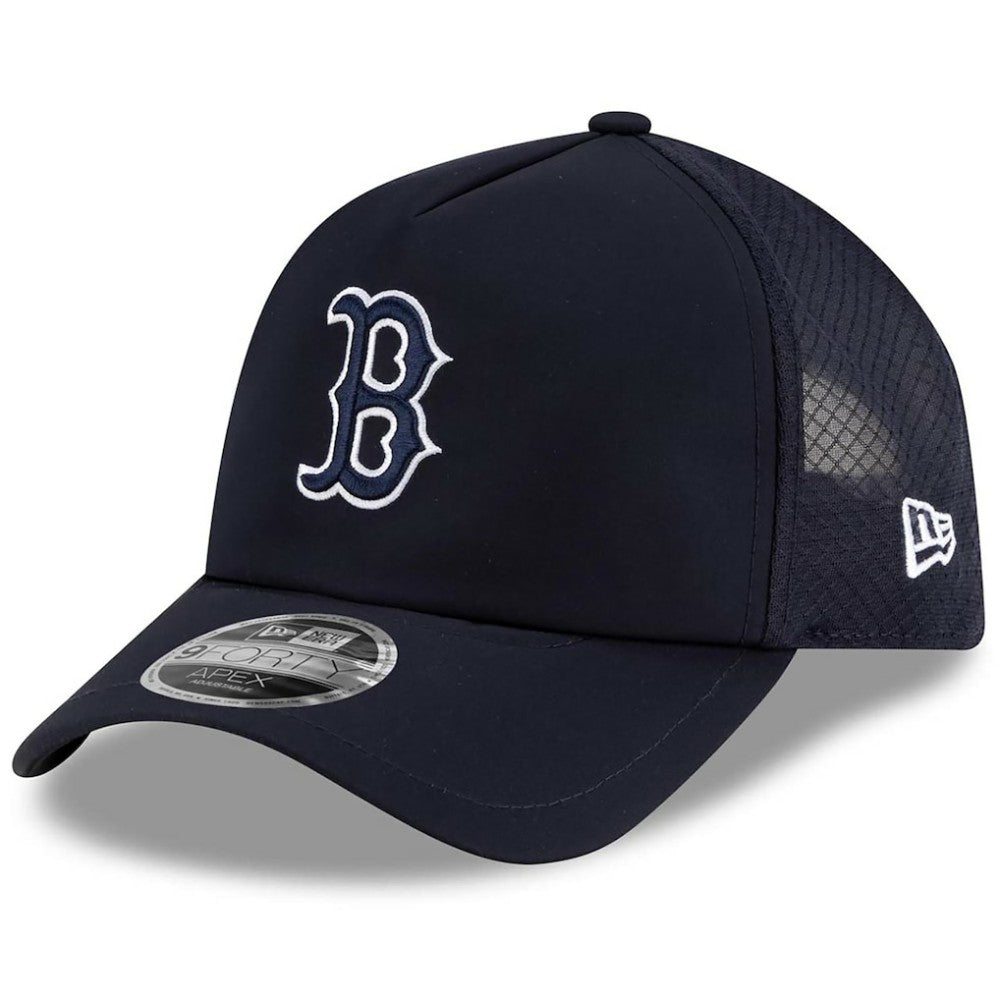 Boston Red Sox New Era 2026 Batting Practice Apex 9FORTY Adjustable Trucker Hat Outlet