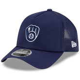 Milwaukee Brewers New Era 2026 Batting Practice Apex 9FORTY Adjustable Trucker Hat Discount
