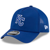 Kansas City Royals New Era 2026 Batting Practice Apex 9FORTY Adjustable Trucker Hat Discount