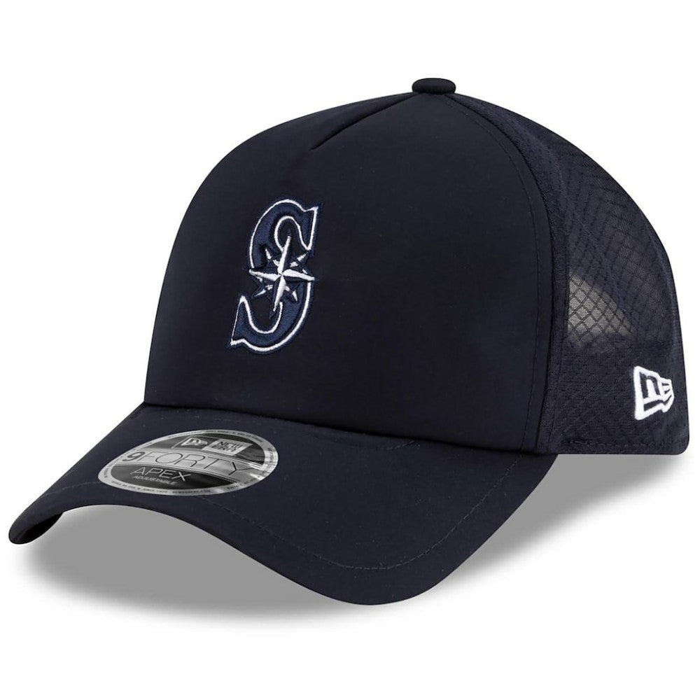Seattle Mariners New Era 2026 Batting Practice Apex 9FORTY Adjustable Trucker Hat for sale