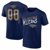 New Orleans Pelicans Hustle Custom T-Shirt Navy