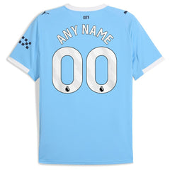 Puma - Manchester City 2025/26 Home Replica Custom Jersey - Sky Blue