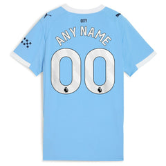 Puma - Manchester City Women's 2025/26 Home Replica Custom Jersey - Sky Blue