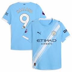 Puma - Erling Haaland Manchester City 2025/26 Home Player Jersey - Sky Blue