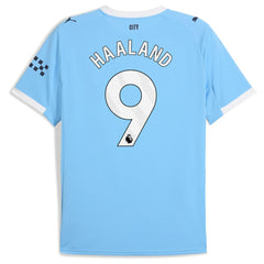 Puma - Erling Haaland Manchester City 2025/26 Home Replica Player Jersey - Sky Blue